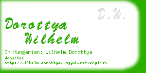 dorottya wilhelm business card